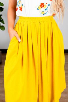 A-Line Pleated Skirt